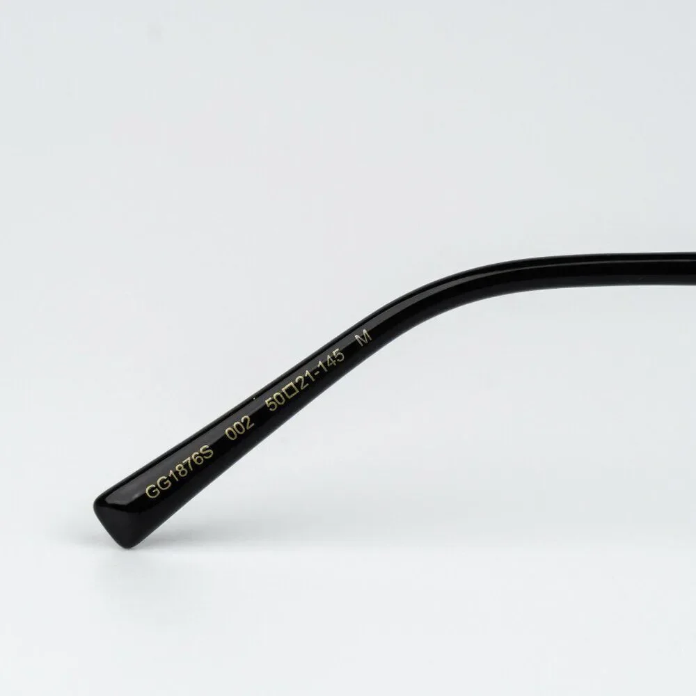 Gucci Women Sunglasses Gold Brown Square GG1876S 002 NEW AUTHENTIC